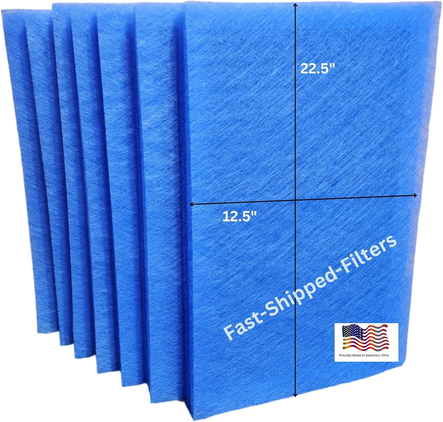 Fast-Shipped-Filters 7 Pack 14x25 Replacement Filter Pads Compatible with Dynamic Electronic Air Cleaner 14x25 polarized pads refill