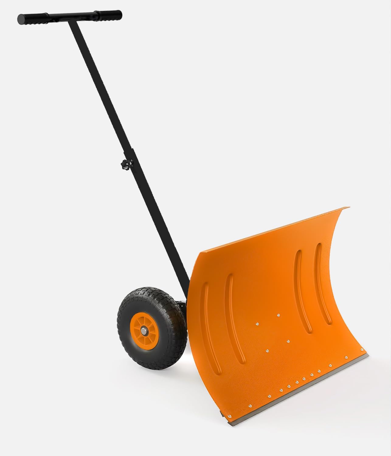 Garvee Snow Shovel with Wheels for Driveway, 20