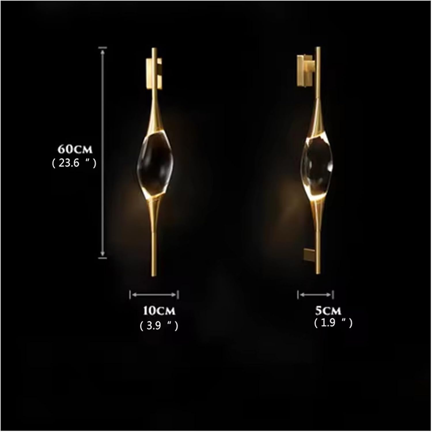 Copper Wall Lamp LED Postmodern Luxury Creative Lighting Indoor Fixtures Crystal Up Down Light,Household