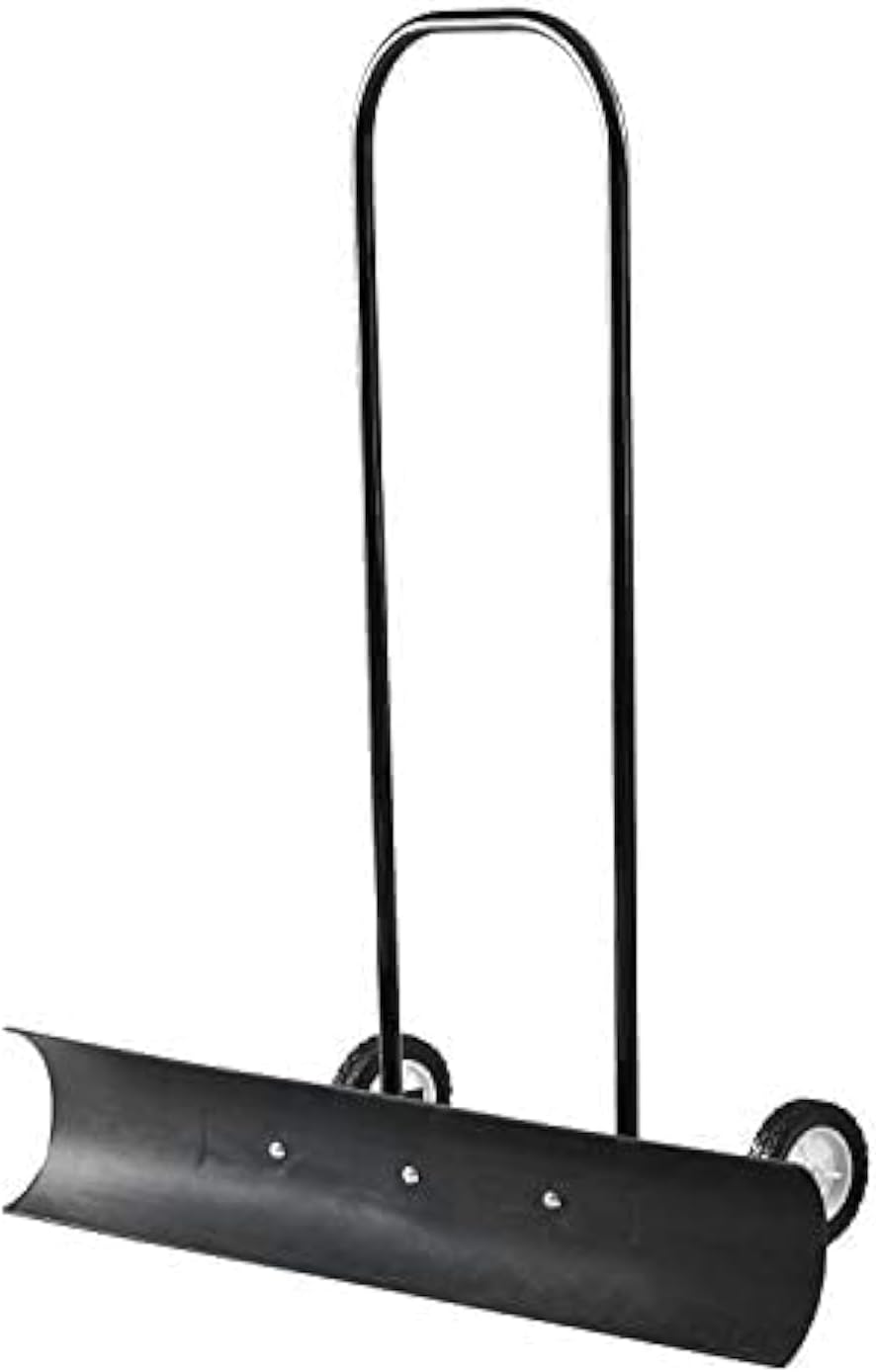 Snowcaster 70SNC 36-inch Bi-Directional Wheeled Snow Shovel Pusher and Barn Shovel, 10.5