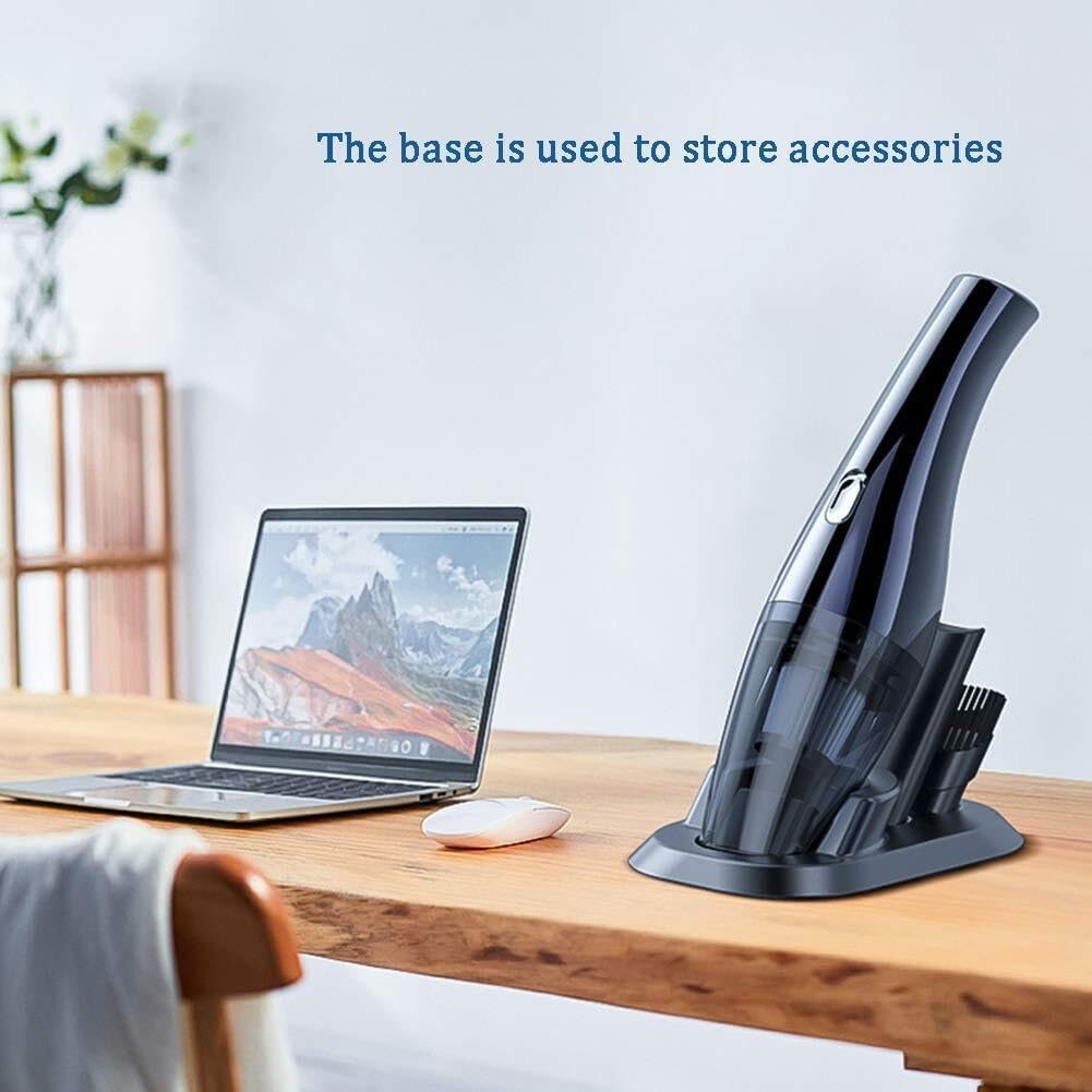 Handheld Vacuum Cordless, Handheld Vacuum Cleaner Cordless, 6000Pa Powerful Suction Hand Vacuum Cleaner with HEPA Filter, Handheld Car Vacuum Portable Rechargeable for Car, Home and Office