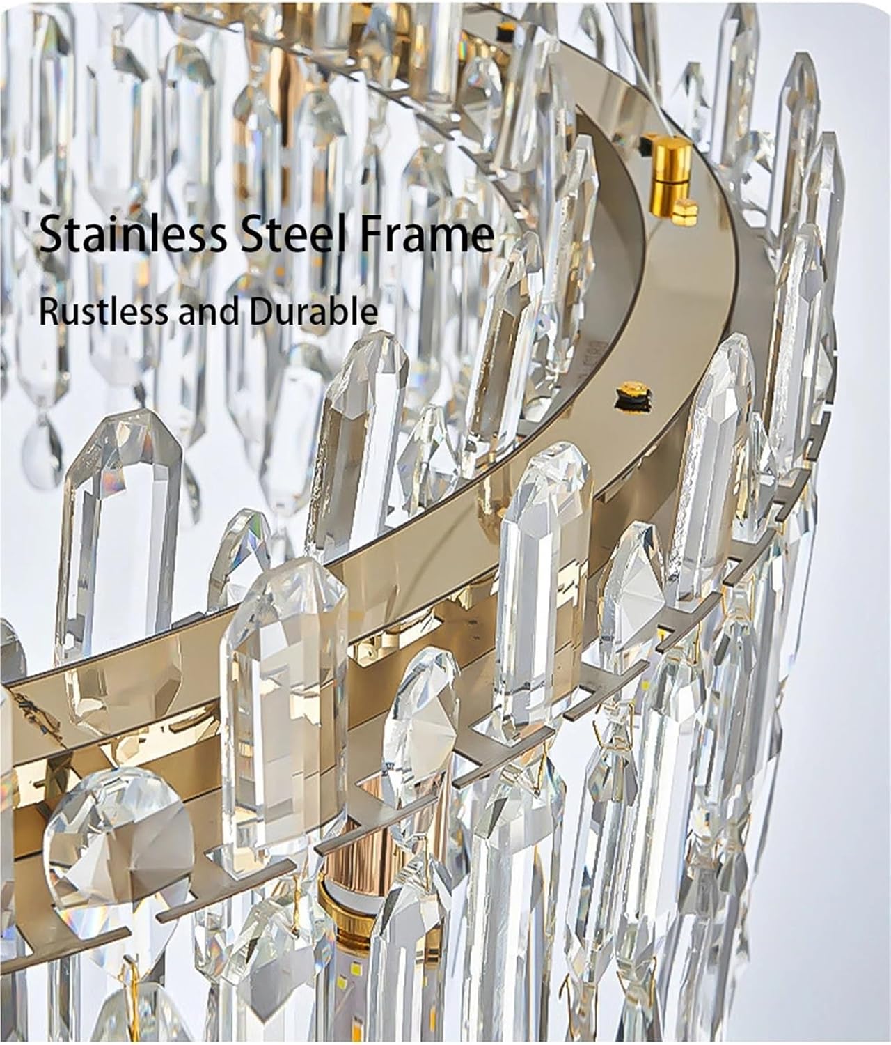 Sparkling Crystal Pendant Lights for Home Ceiling LED Luxury Modern Hanging Lamp for Room Decor Restaurant,Household