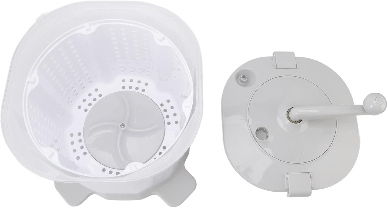 Restokki Portable Manual Washing Machine for Dorms, Apartments, Camping - Nordic Grey