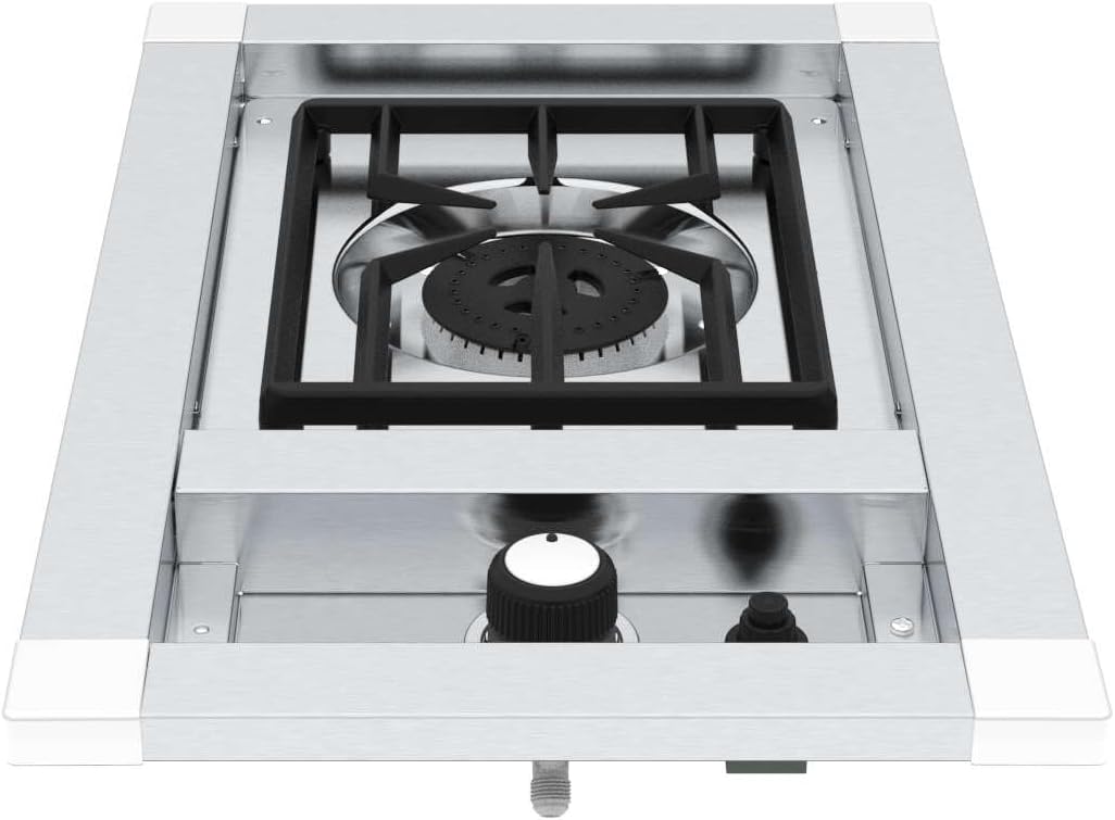 Broil King 802767 Imperial S 100 Stainless Steel Built in Natural Gas 1-Burner Range Side Burner