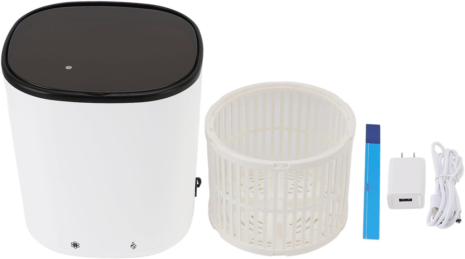 Small Washing Machine White Rechargeable Washer Drain Basket for Underwear Socks Portable Laundry Appliance