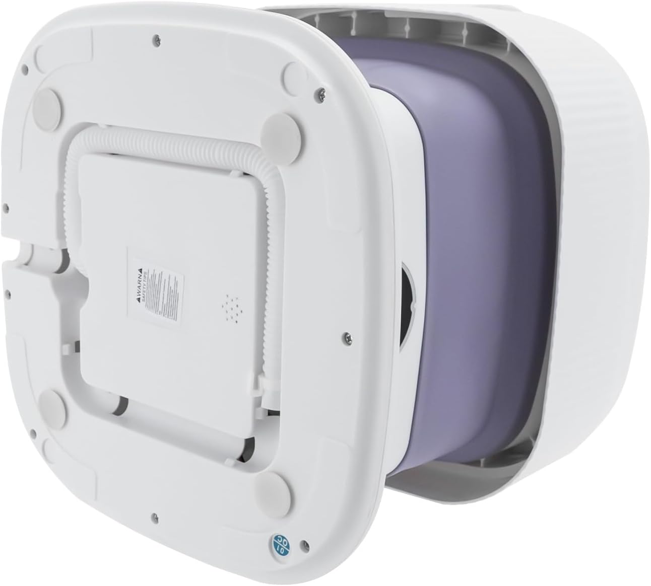 Foldable Portable Washing Machine,10L Mini Washer w/3 Deep Cleaning Modes for Underwear, Baby Clothes and Other Small Items - Semi-automatic Laundry Washer with Drain Basket,40W 320rpm (Purple)