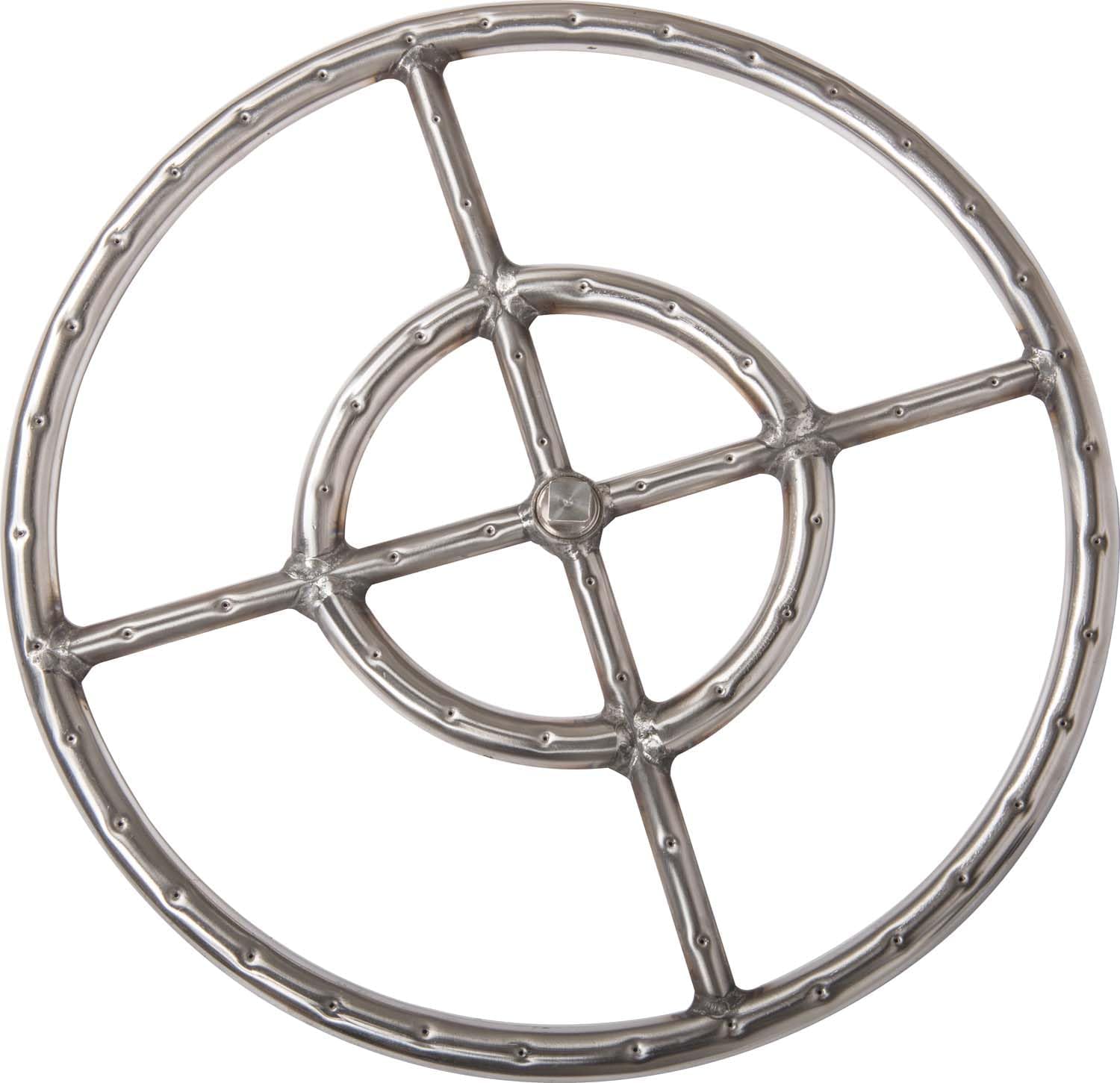 Dagan Stainless Steel Fire Ring (DG-FR-34-15S), 15-Inches