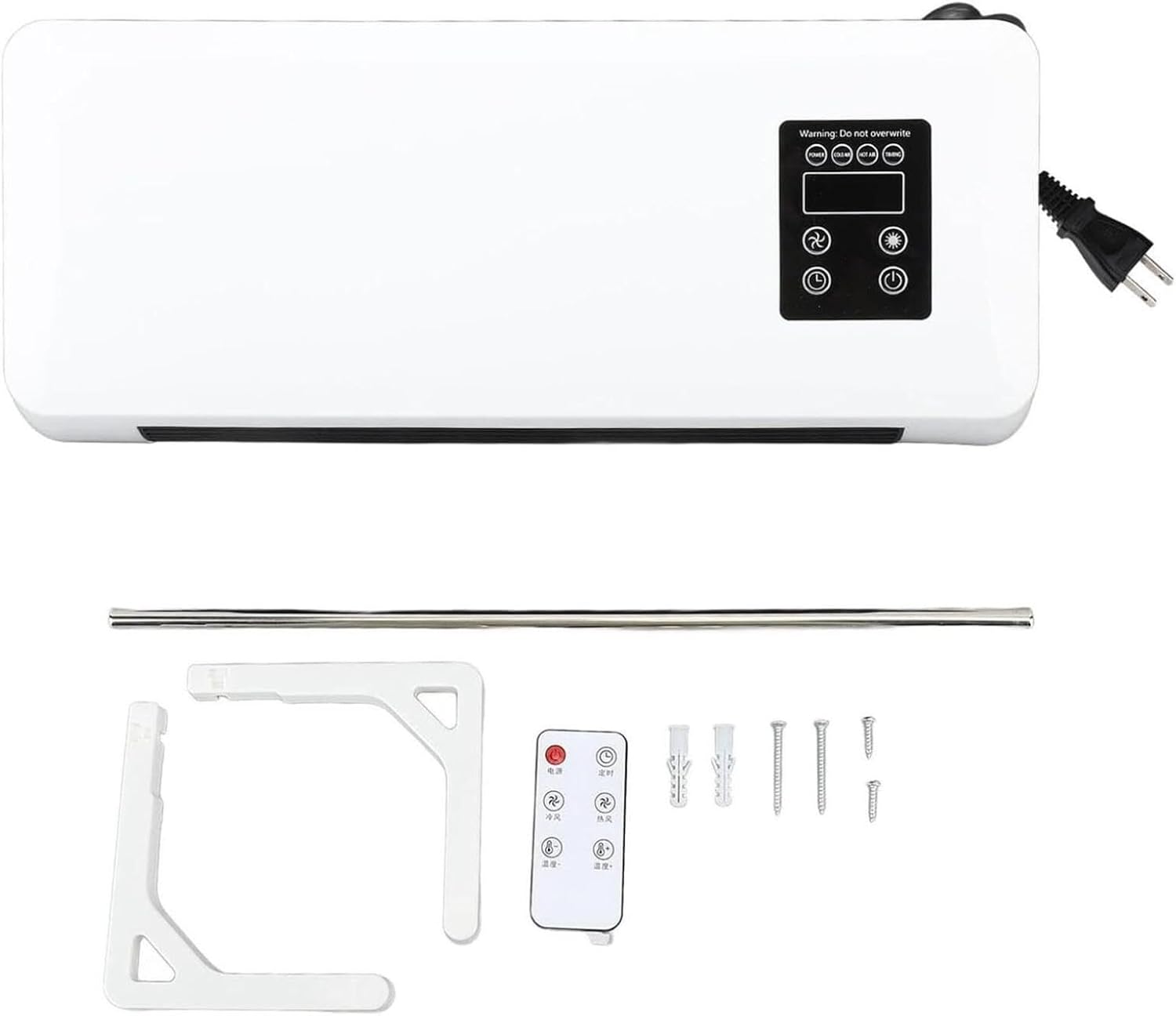 1500W Mini Air Conditioner,Cooling and Heating Function Air Cooling Heating Fan,Through-the-Wall Air Conditioners Wall Mount Air Conditioner and Heater for Bedroom Living Room YYBHDQPFS, zhanglan999