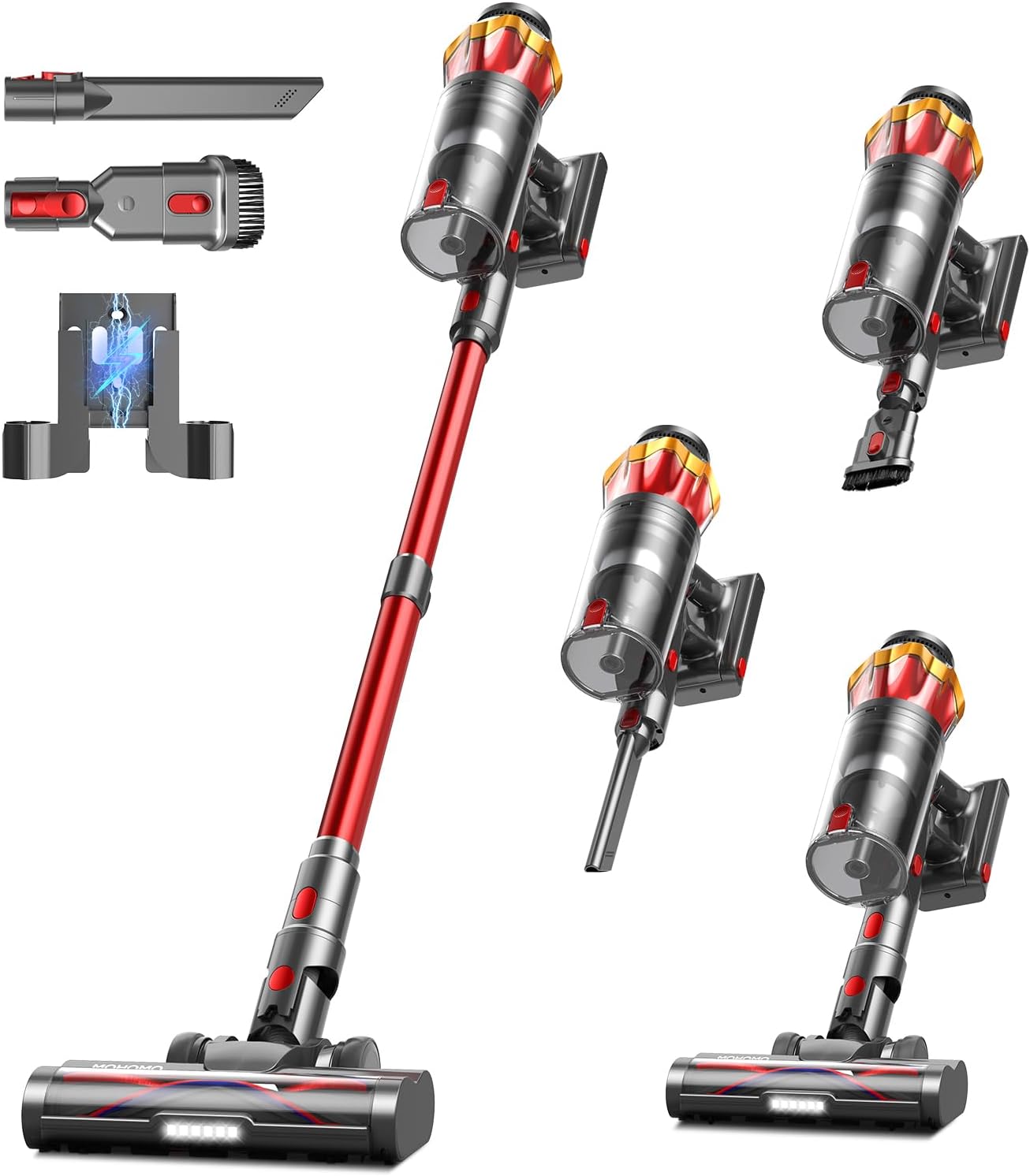 Cordless Vacuum Cleaner Red-01