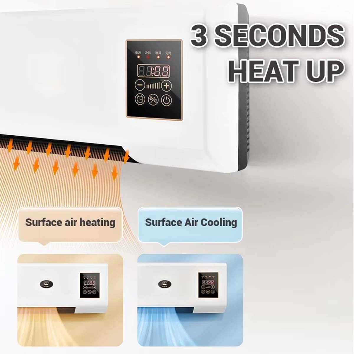 2025 Upgrade Air Conditioner, Portable Air Conditioner Split Max, Wall Mounted Air Conditioners, US Plug 110V, Quiet Operation for Home, Office(Red)