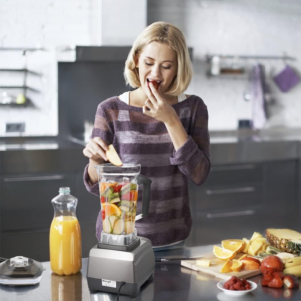 Blender Smoothie Makers, 1650W Kitchen Food Processor, 26000 RPM High-Speed Jug Blender with 2L BPA-Free Container, for Home Milk Tea Shop Coffee Shop