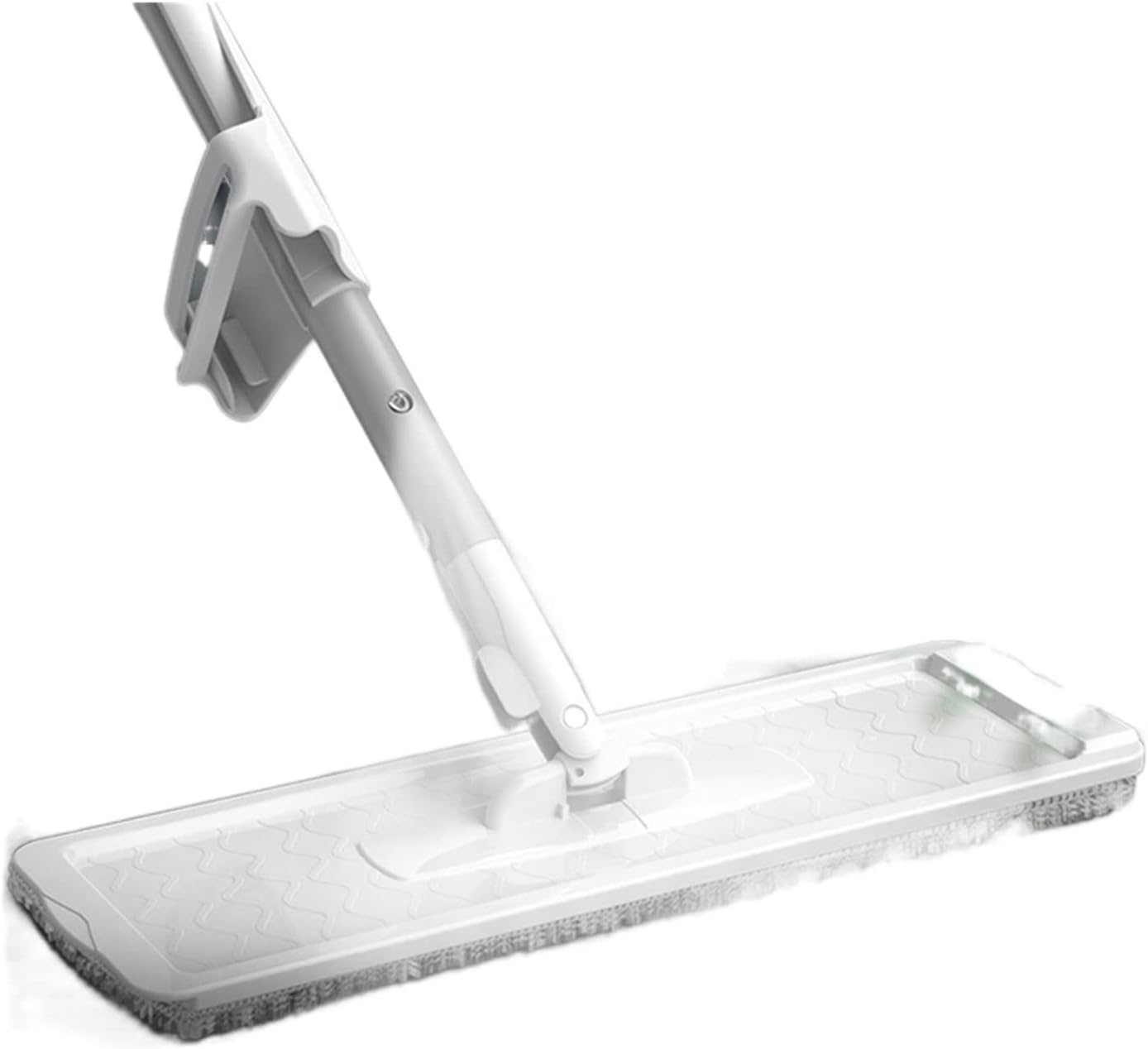 Steam Mop 2 in 1 Mop Free Hand Washing Flat Mop Lazy 360 Rotating Magic Mop with Squeezing Floor Cleaner Household Cleaning Tool (Color : White 6pcs rag Size : Medium)