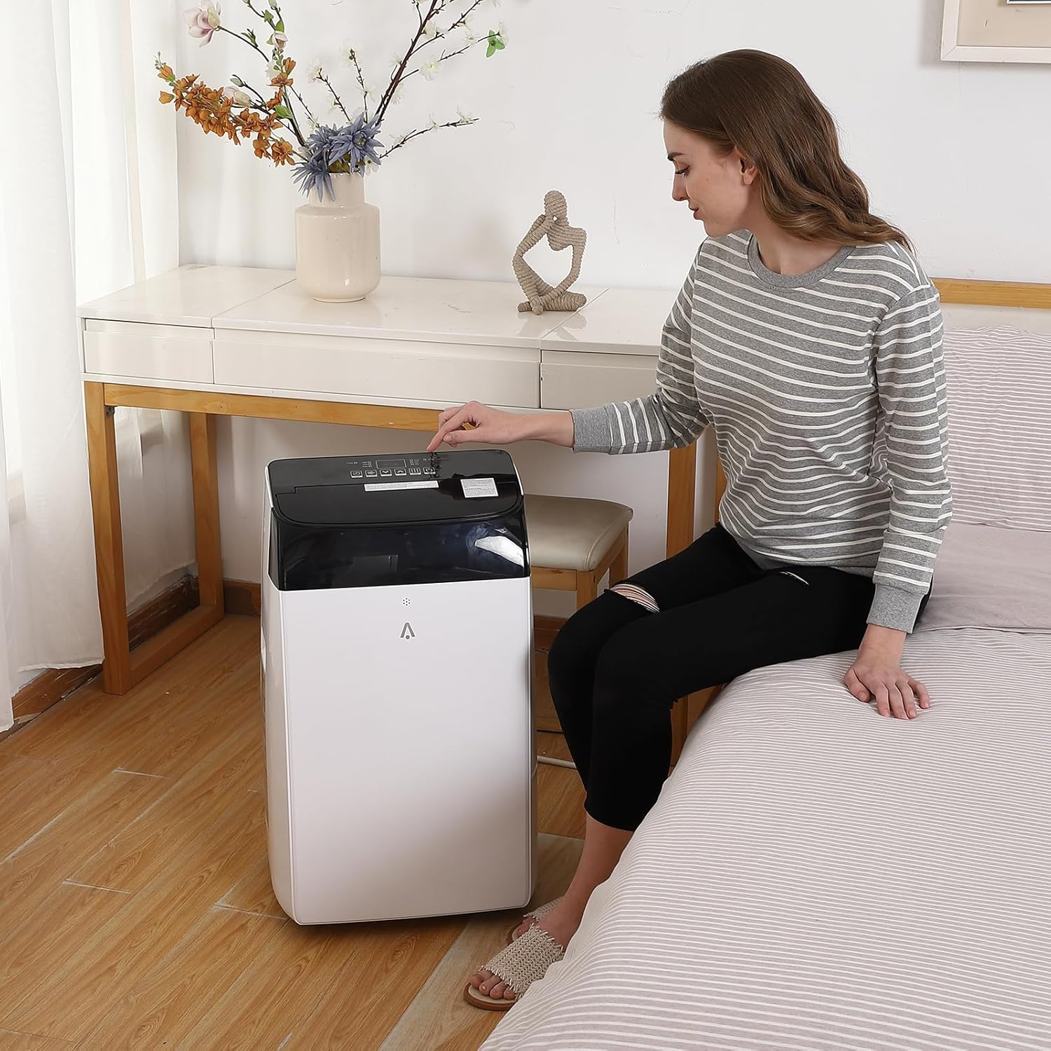 Portable Air Conditioners, Cools Rooms Air Conditioners Up to 450 Sq. Ft, 12000 BTU AC Unit, 3-in-1 with Built in Dehumidifier, Fan, Quiet Operation, Sleep Mode, Remote Control Included