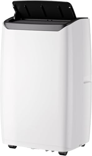 Portable Air Conditioners 14,000 BTU, AC Unit for Bedroom With 3-In-1 Cooling, Fan & Dehumidifier, Smart Control Via Remote, Drainage-Free Design for 750 Sq.Ft Rooms, Black