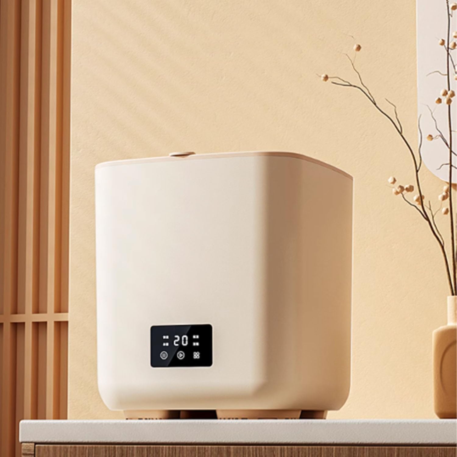 Mini Washing Machine, Small Portable Washing Machines for Apartments, Camping, Travel, 7L Washer with 4 Modes Deep Cleaning for Baby Clothes