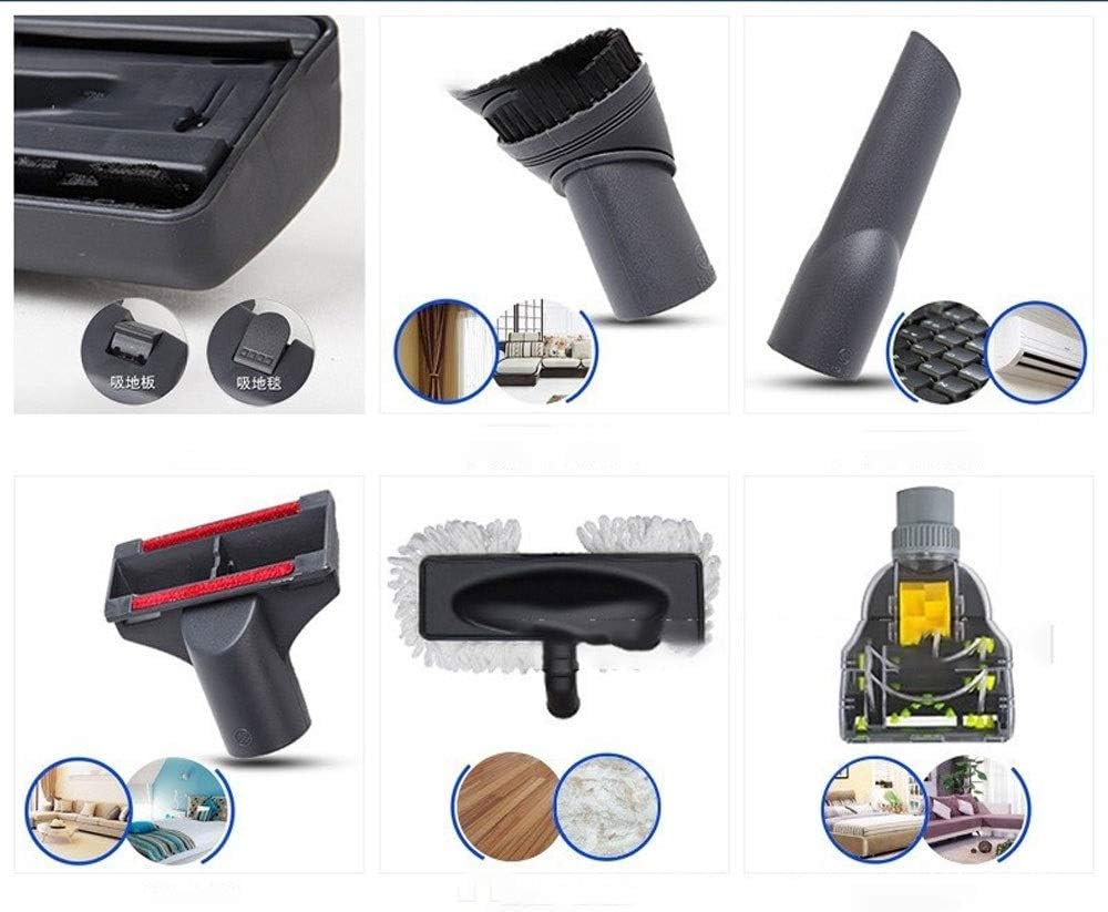 Wireless Vacuum Handheld Vacuum Cleaner, Large-Capacity Dust Cup Vacuum Ideal for Hard Floor Carpet Pet Hair for Home Light Weight Power Strong Suction Powered Brushes