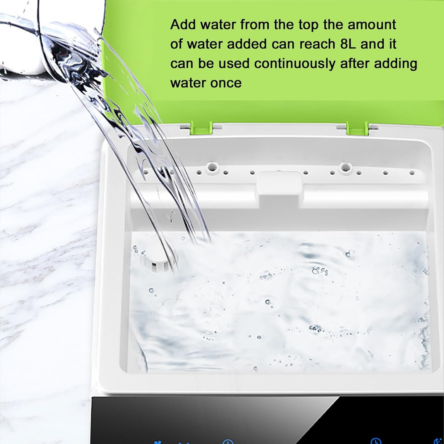 Portable Air Conditioners with LED Control Panel, Quiet Air Conditioner, 3 Wind Speeds Portable Air Conditioner, for Bedroom, Office(Gray)