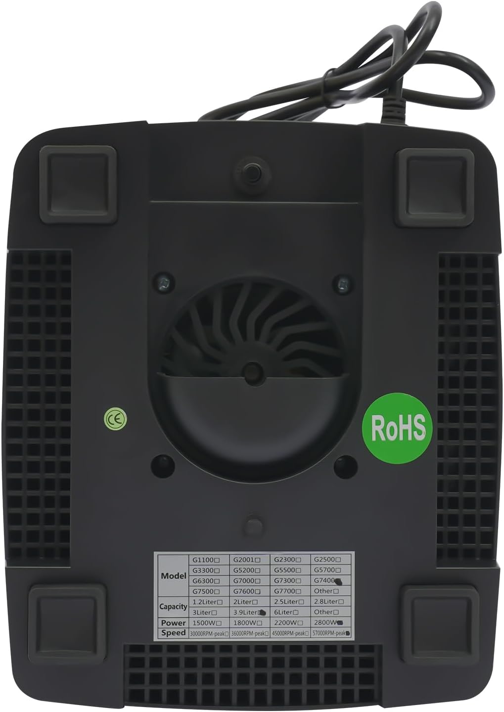 3.9L 2800W Blenders for Kitchen Commercial Professional Countertop Juicer Mixer Smoothie Maker 5700RPM Speed with 2 in 1 Blades for for Making Fruit Juices, Vegetable Juices