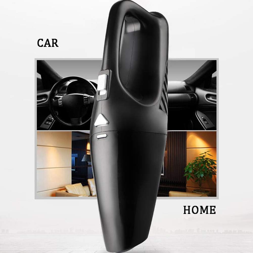 Handheld Vacuum Cleaner Cordless 120W Portable Lightweight Wet and Dry Vacuum Cleaner with HEPA Filter Rechargeable Car Vacuum Cleaner for Home, Car and Pet,White (White