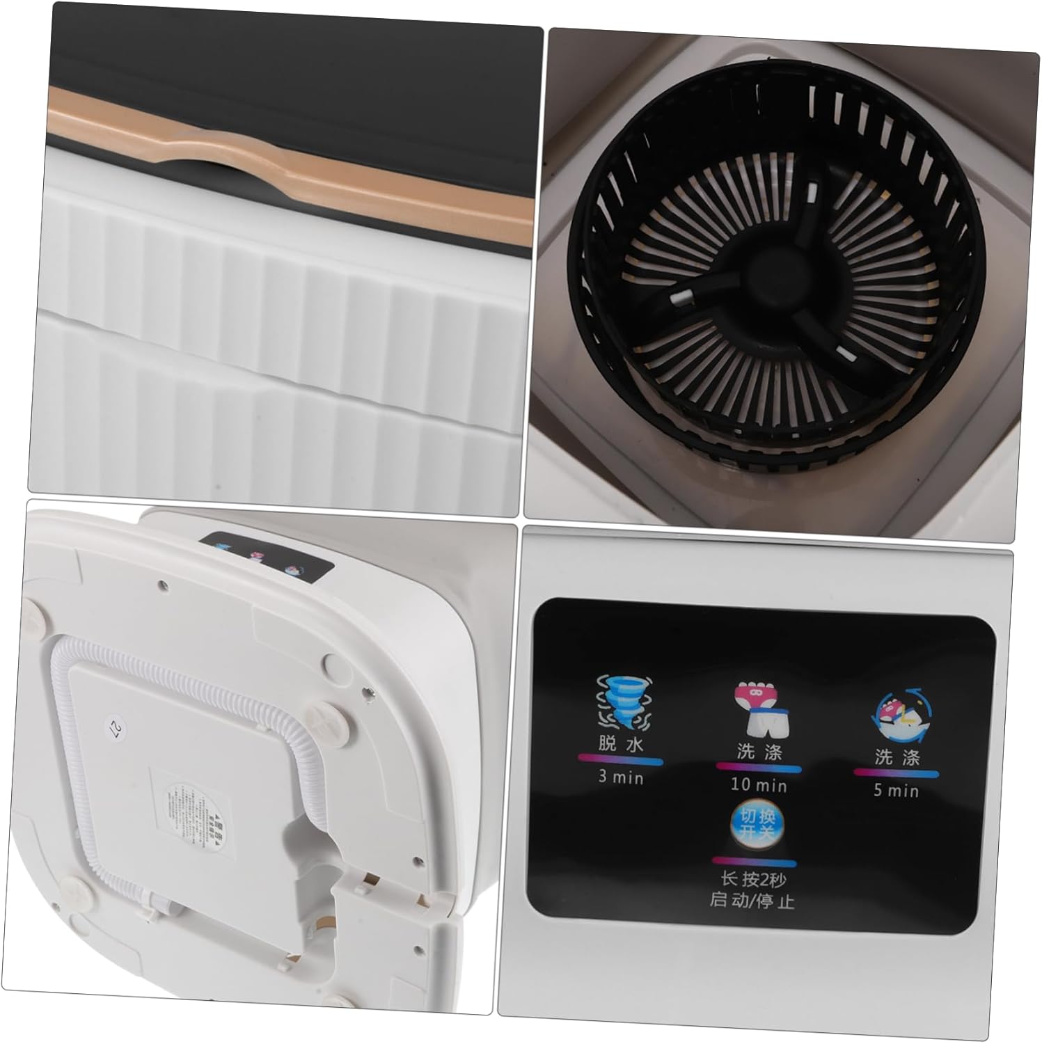 Portable Mini Washing Machine and Dryer Washer for Clothes Underwear and Items for Apartments Travel and Rv Use