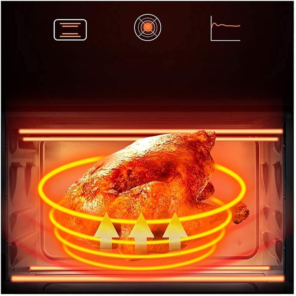 oven mini oven air fryer oven Mini Oven 23 L,Electric Oven 1300 W Adjustable Temperature 70-250 ℃ and 60 Minutes Timer with 3 Heating Functions for Baking Cooking Grill Toaster Oven Air Fryer,