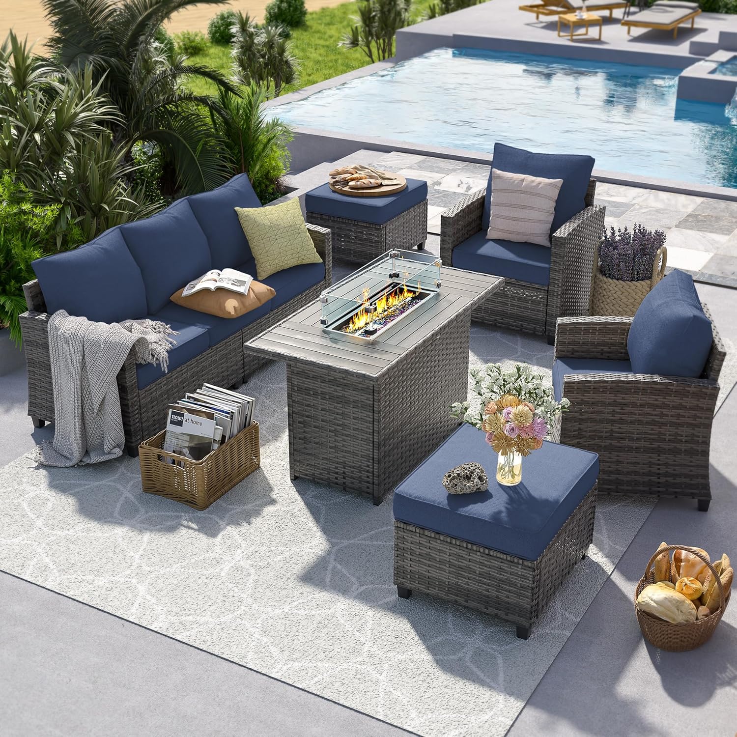 UDPATIO Patio Furniture Set with 44