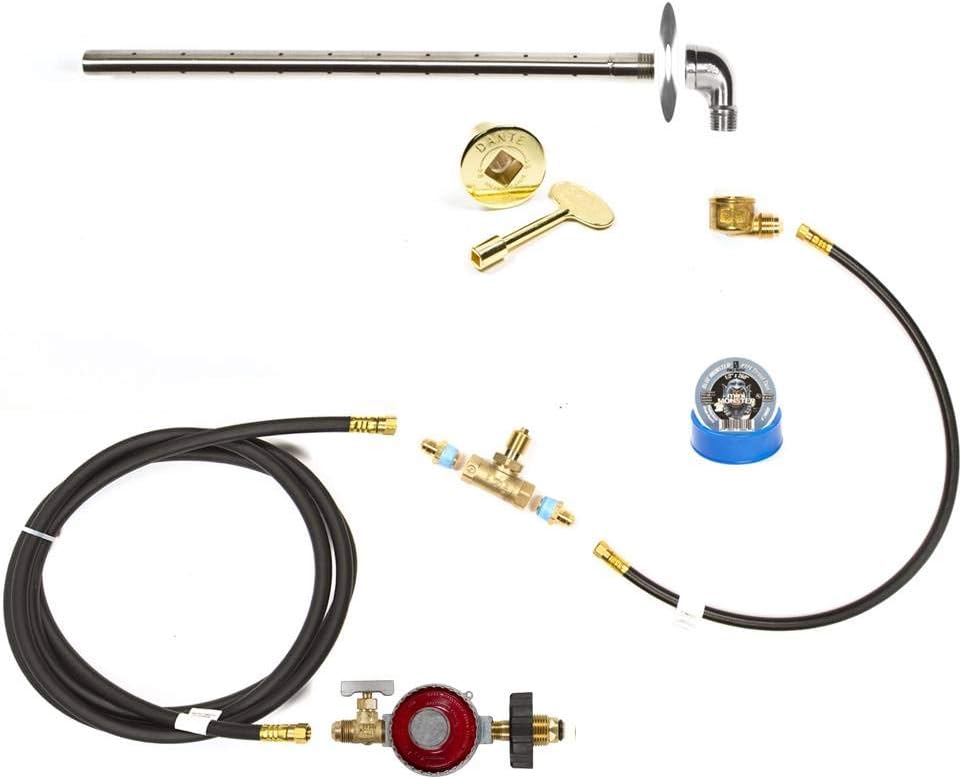 EasyFirePits Deluxe LP Fire Pit Kit & Lifetime Warranted 316 Stainless Straight Burner (60.00, 60 Inch Straight Burner)