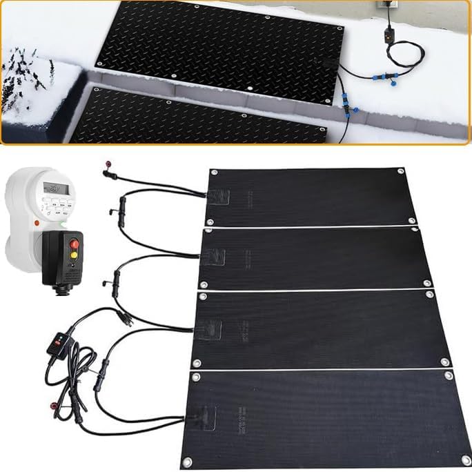 Snow Melting Walkway Mat with Timer, 10