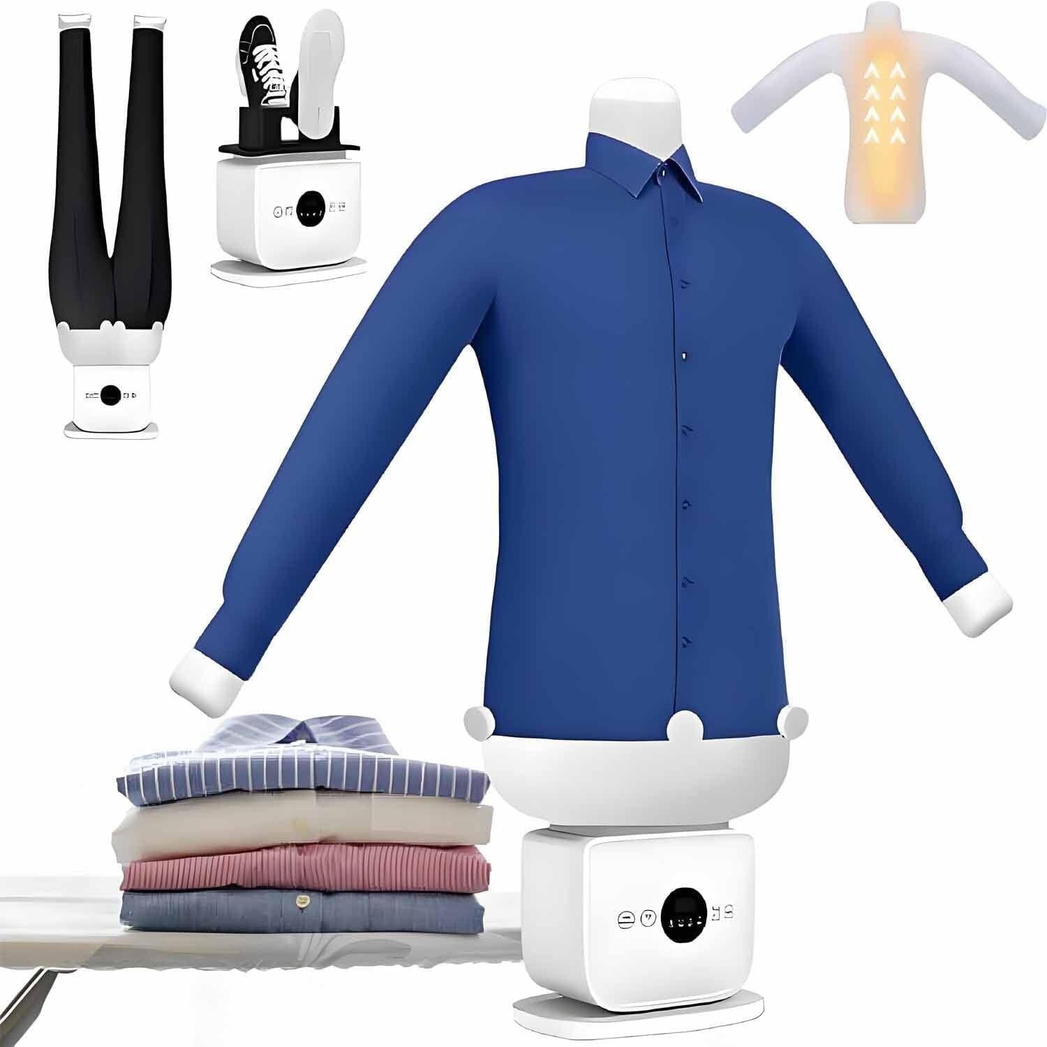 Automatic Ironing Machine, Inflatable Shirt,Hot Air Dryer & Iron for Clothes, Temperature Adjustable,for Shirts & Pants Gentle