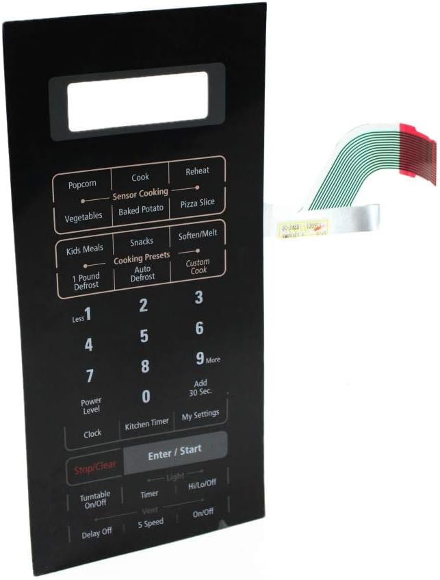 Samsung DE34-00330C Microwave Keypad Genuine Original Equipment Manufacturer (OEM) Part