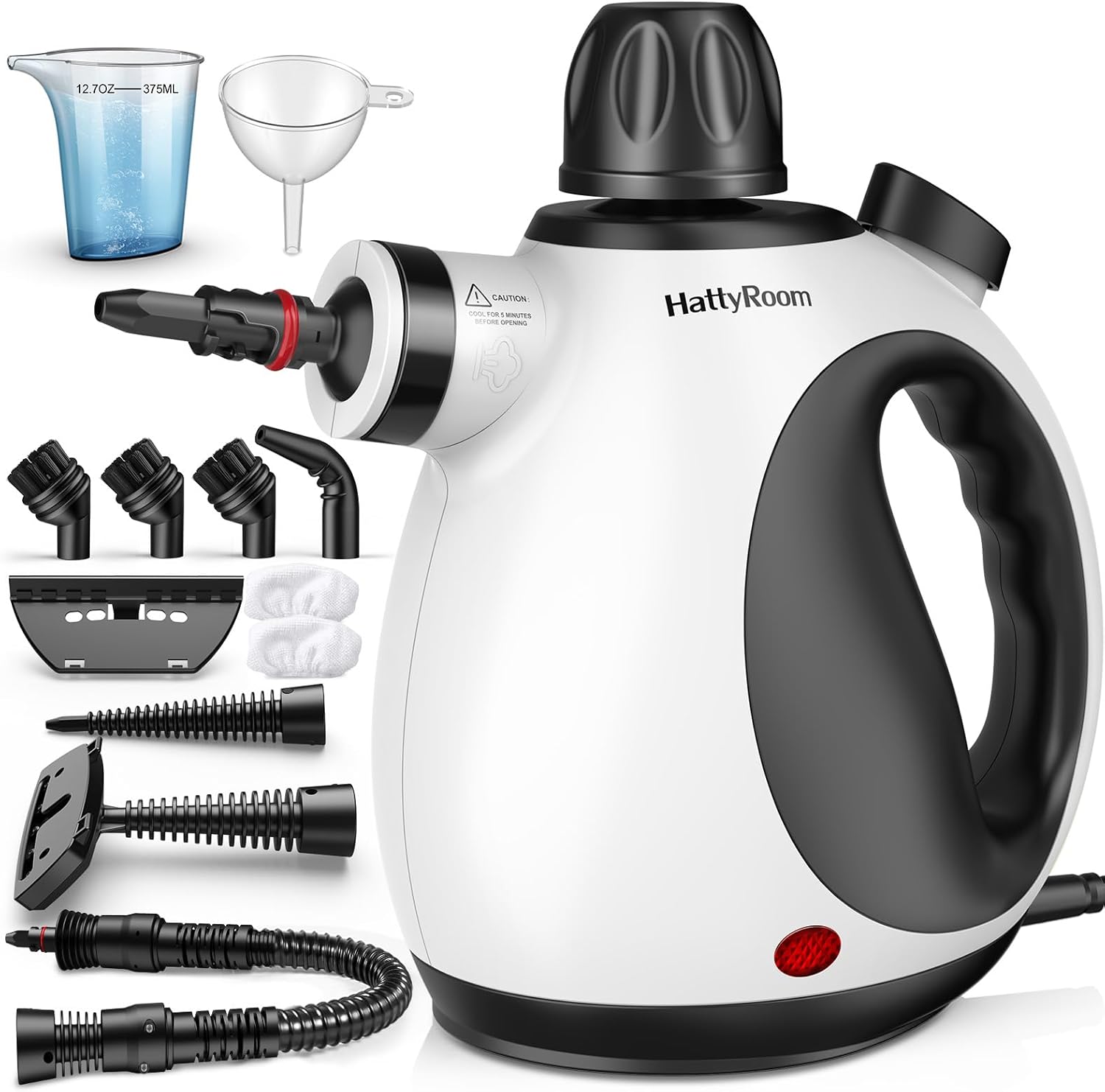 Handheld Multi-Surface Natural Steam Cleaner with 12 pcs Accessories, Multi-Purpose Steamer for Home Use, Steamer for Cleaning Floor, Upholstery, Grout and Car