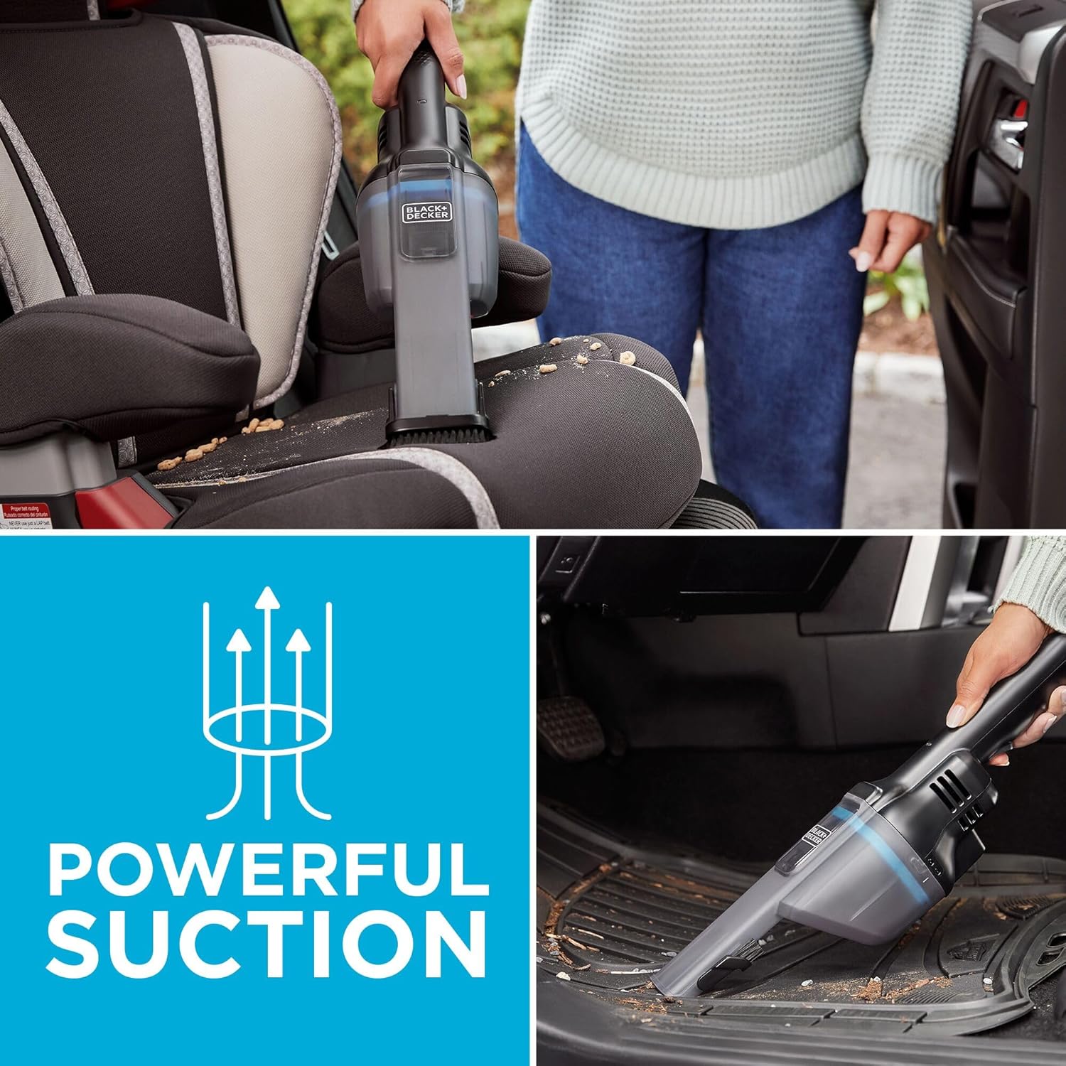 BLACK+DECKER 8V MAX dustbuster Blast Handheld Vacuum Cordless (HNVD215J00)