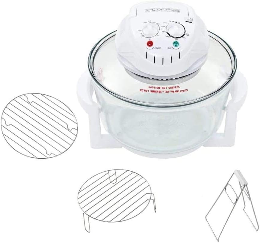 Electric Air Fryer Turbo Convection Oven Roaster Steamer,Halogen Oven Countertop Great for French Fries & Chips