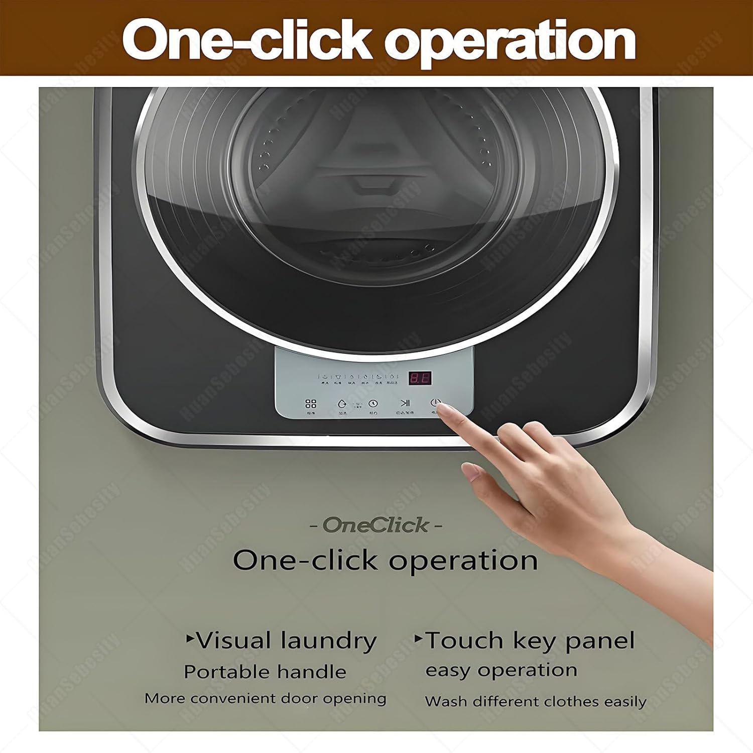 Automatic Wall-Mounted Washing Machine,3kg Portable Compact Small Household Wsaher,Dormitory Travel Washing Machine,Drum Inverter Washing Machine for Bathroom LightGreen