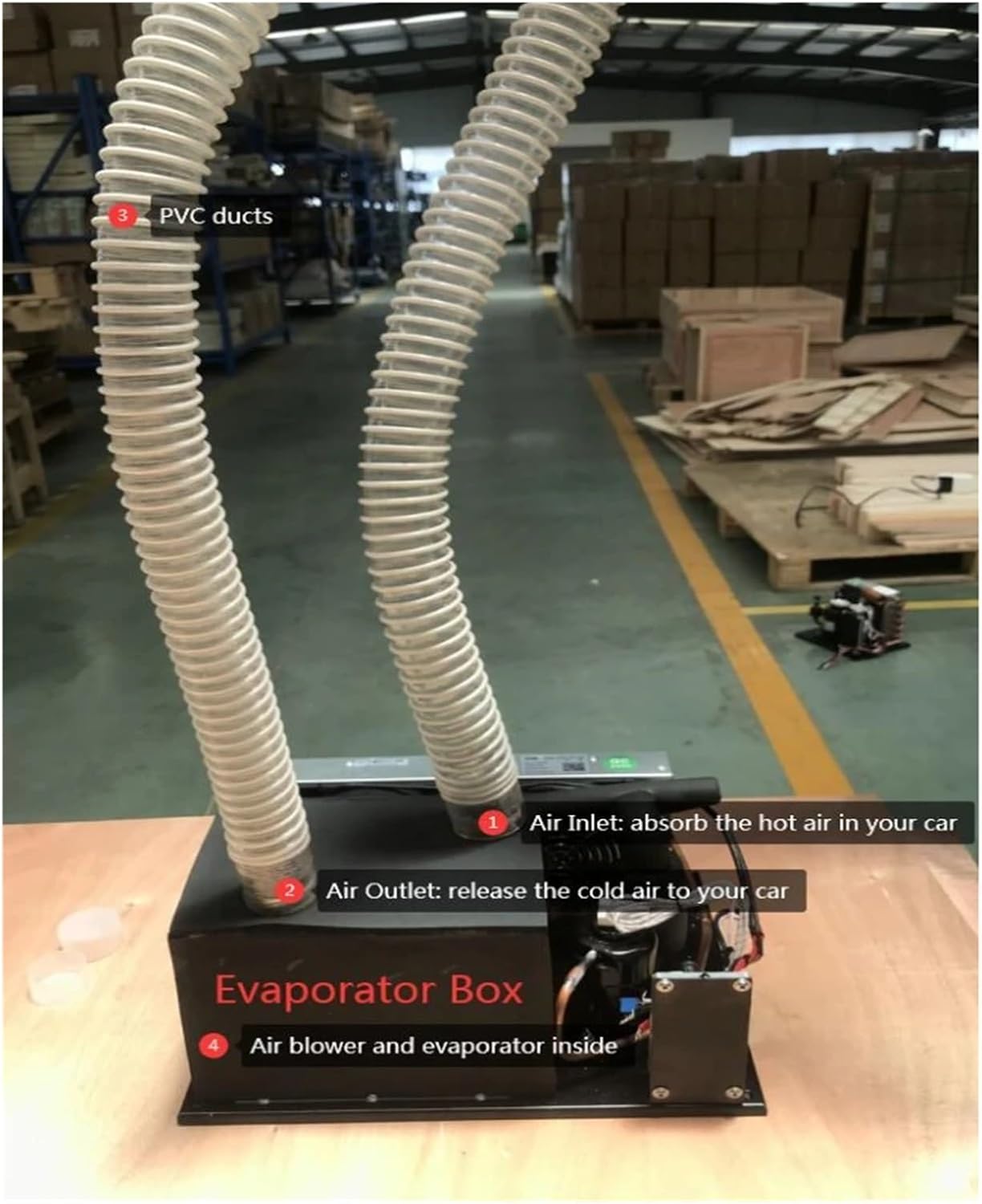 Air Conditioner, Micro DC Air Conditioner 24V, 700W Portable Cooling & Heating for Small Spaces, Electronics, Vehicles, R134A, Compact, Lightweight, High Efficiency