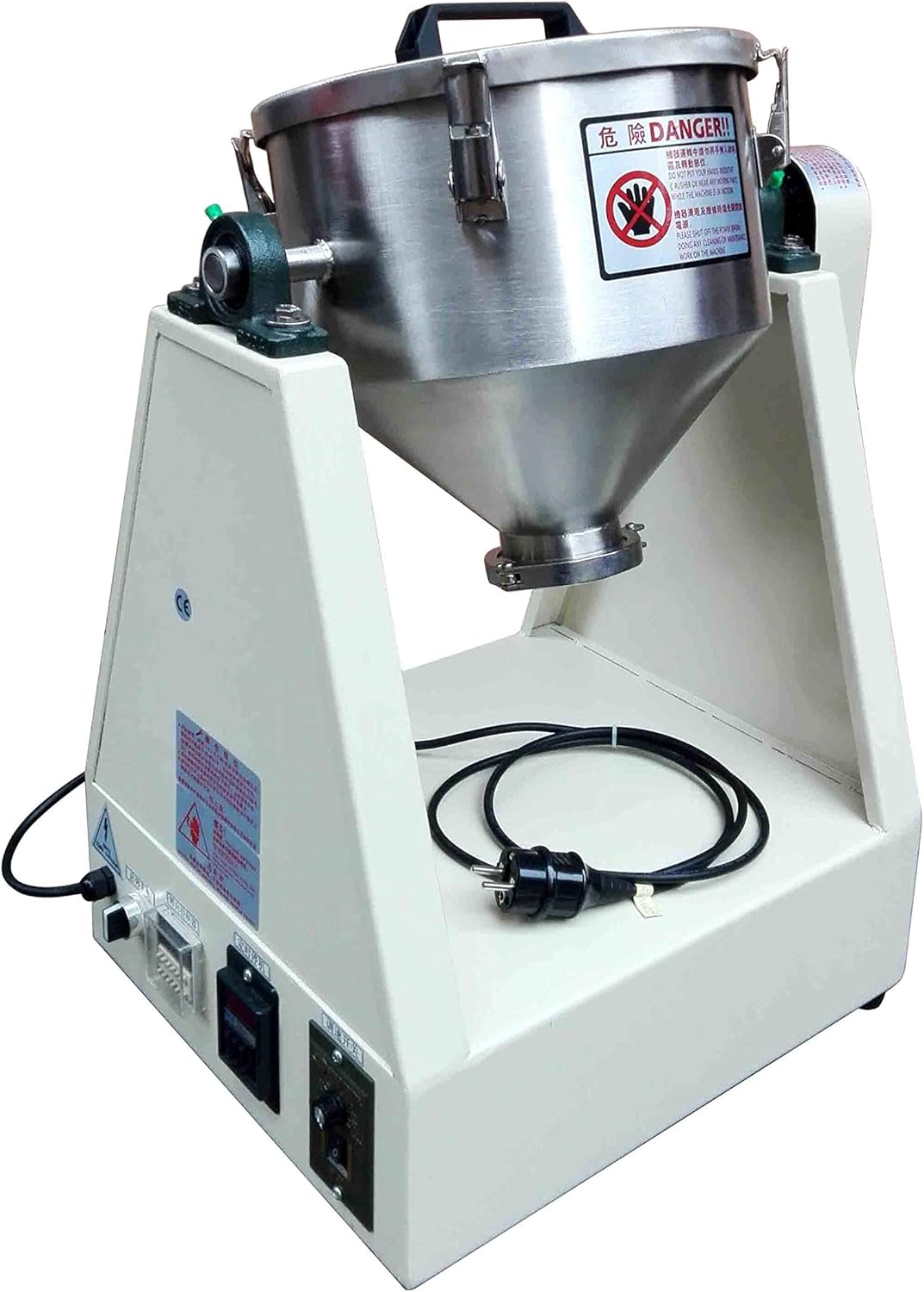 MXBAOHENG 5KG Dry Powder Mixer Powder Blender Particle Mixer Granule Particle Blender (110V, 15L, 5kg)