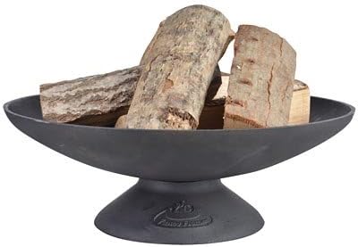 Esschert Design Low Cast Iron Fire Bowl, 19.5
