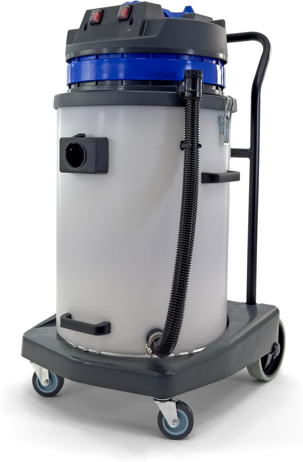 Compact Industrial Wet/Dry Vacuum Cleaner | 2 Motors | 2000 Watt Power | 225 CFM | 19 Gallon Capacity