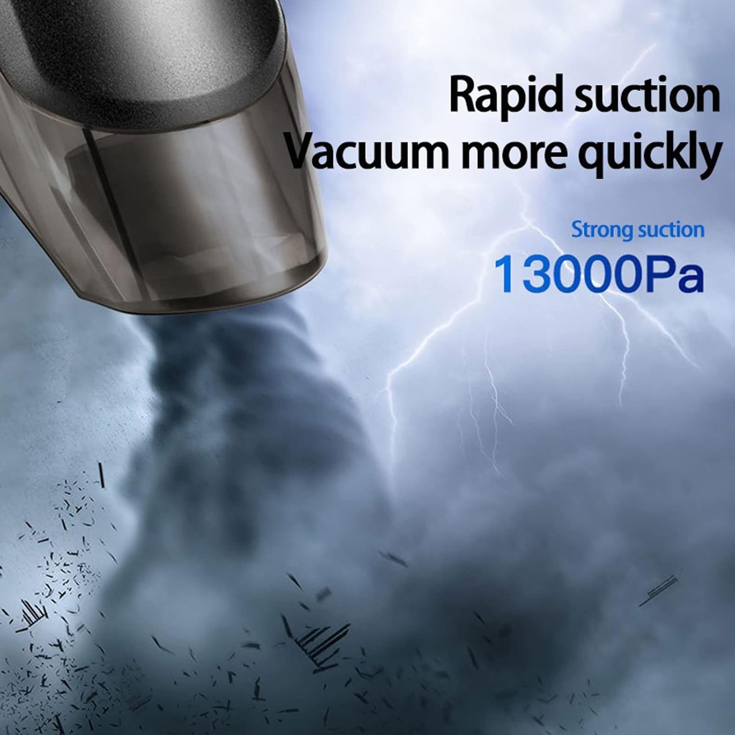 Hand Held Vacuum, Handheld Car Powerful Vacuum Cleaner Wet and Dry Interior Cleaning Rechargeable Home Car Dual Use Portable Vacuum Clean