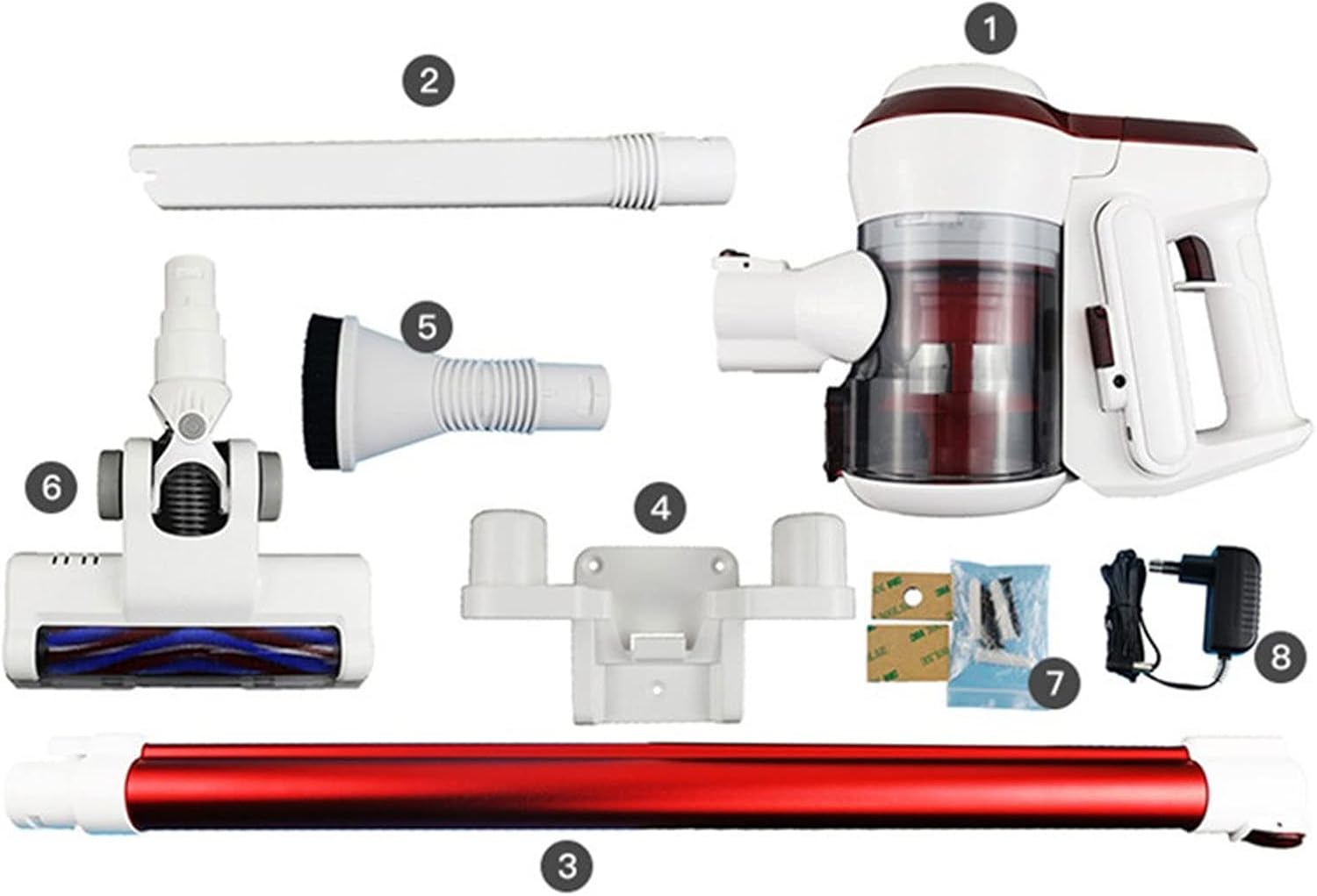 Hand Held Vacuum, Wireless Vacuum Cleaner Household Handheld Rechargeable Vacuum Cleaner The Most Popular Handheld Upright Vacuum Cleaner (Size : EU)