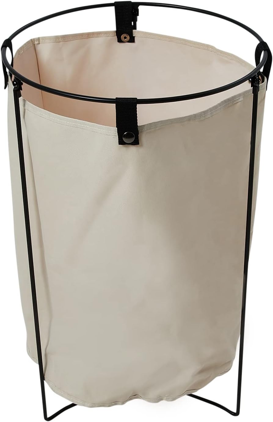 Household Essentials Iron Laundry Hamper with Removable Bag