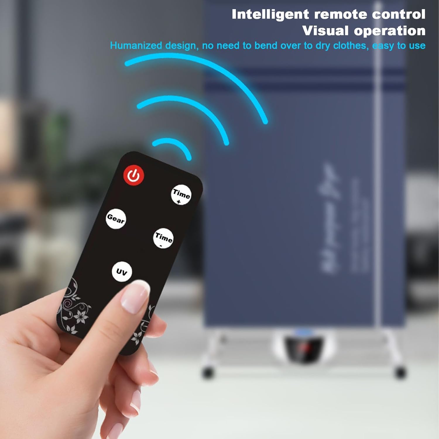 Heated Drying Rack,Electric Clothes Dryer with Remote Control and Timer, Indoor Foldable Electric Clothes Airer Drying Rack, Electric Clothes Drying for Apartments, Families, Dormitories