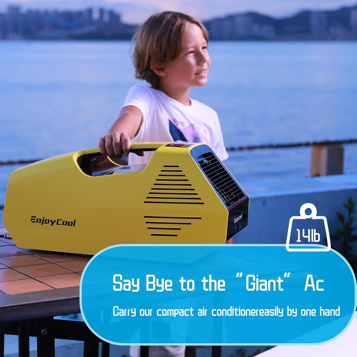 Portable Air Conditioner for Camping, 2380BTU Tent Air Conditioner for Camping 240W Camping Air Conditioner Low Power Consumption Indoor Outdoor for Tent Car Van Life (bule)