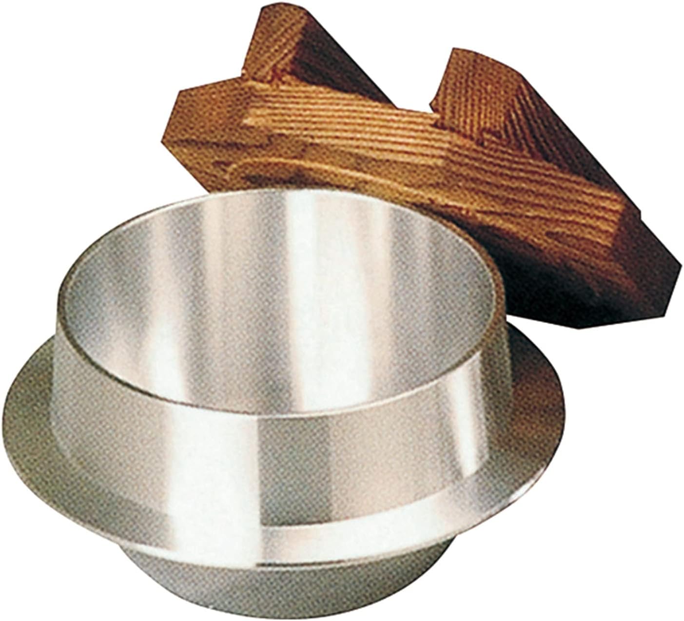 Tonamishouten Rice Pot, Easy to Make, 1 Pair of Rice, Wooden Lid, Made in Japan, Aluminum, Outdoor Activities, Camping, Direct Fire OK
