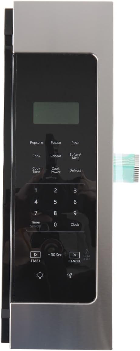 Whirlpool W11175576 W11306302 OEM Microwave Control Panel, Black