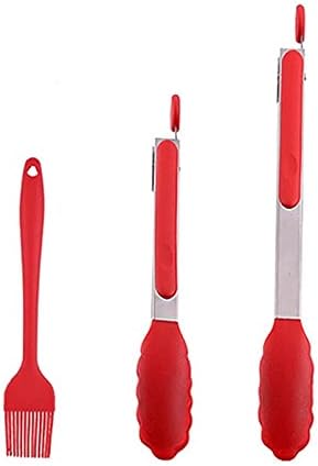 Cooking Tongs New 3Pcs/Set Silicone Barbecue Tools Set Professional Food Silicone Basting Brush BBQ