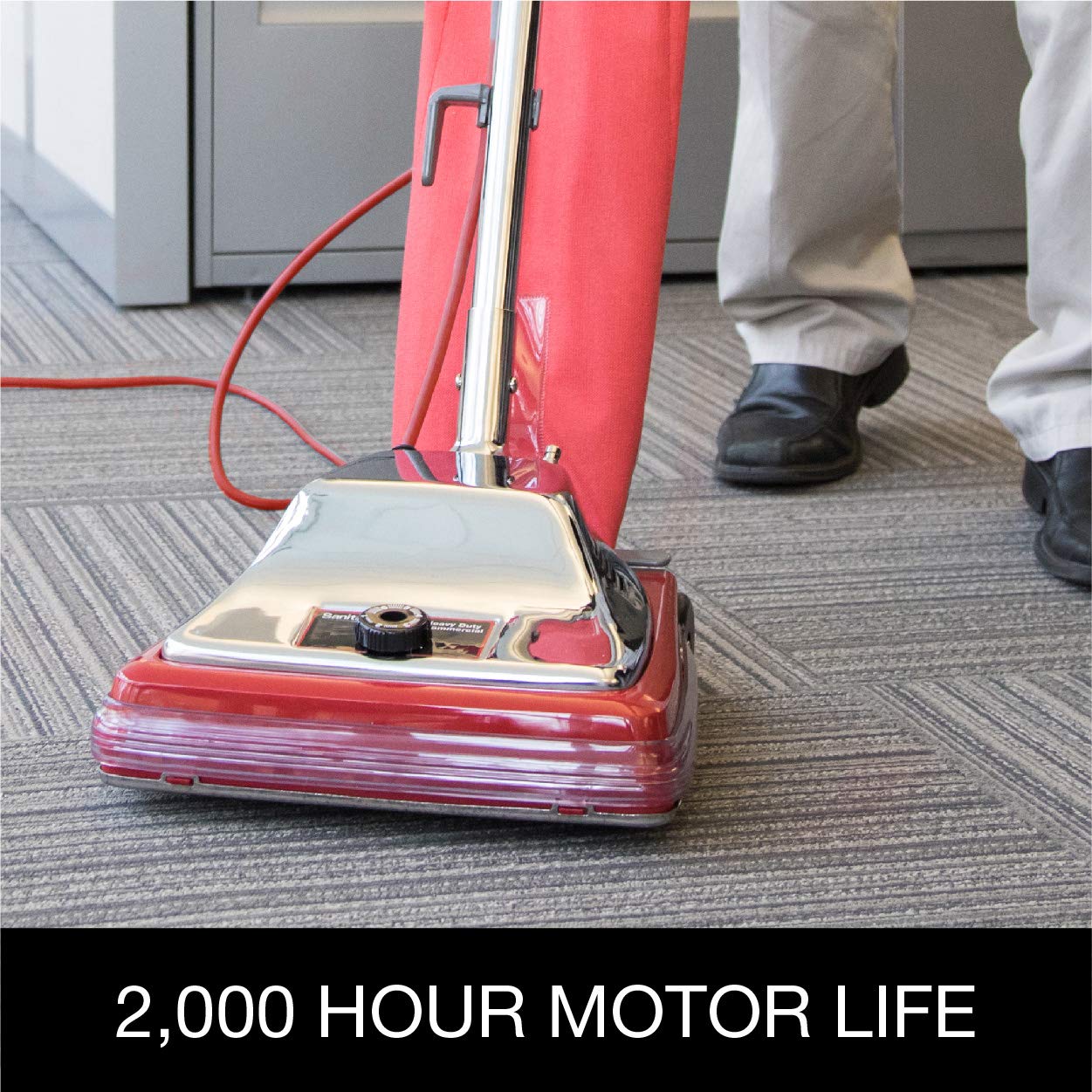 Sanitaire Tradition Upright Bagged Commercial Vacuum, SC886F, Red, (EURSC886E)