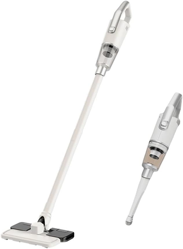 Aoun Cordless Stick Wet Dry Vacuum Cleaner and Mop Combo, 15000pa Suction, Lightweight, White, Plastic Construction, HEPA Filter, High Suction Power, Ideal for Hard Floor, Home Use