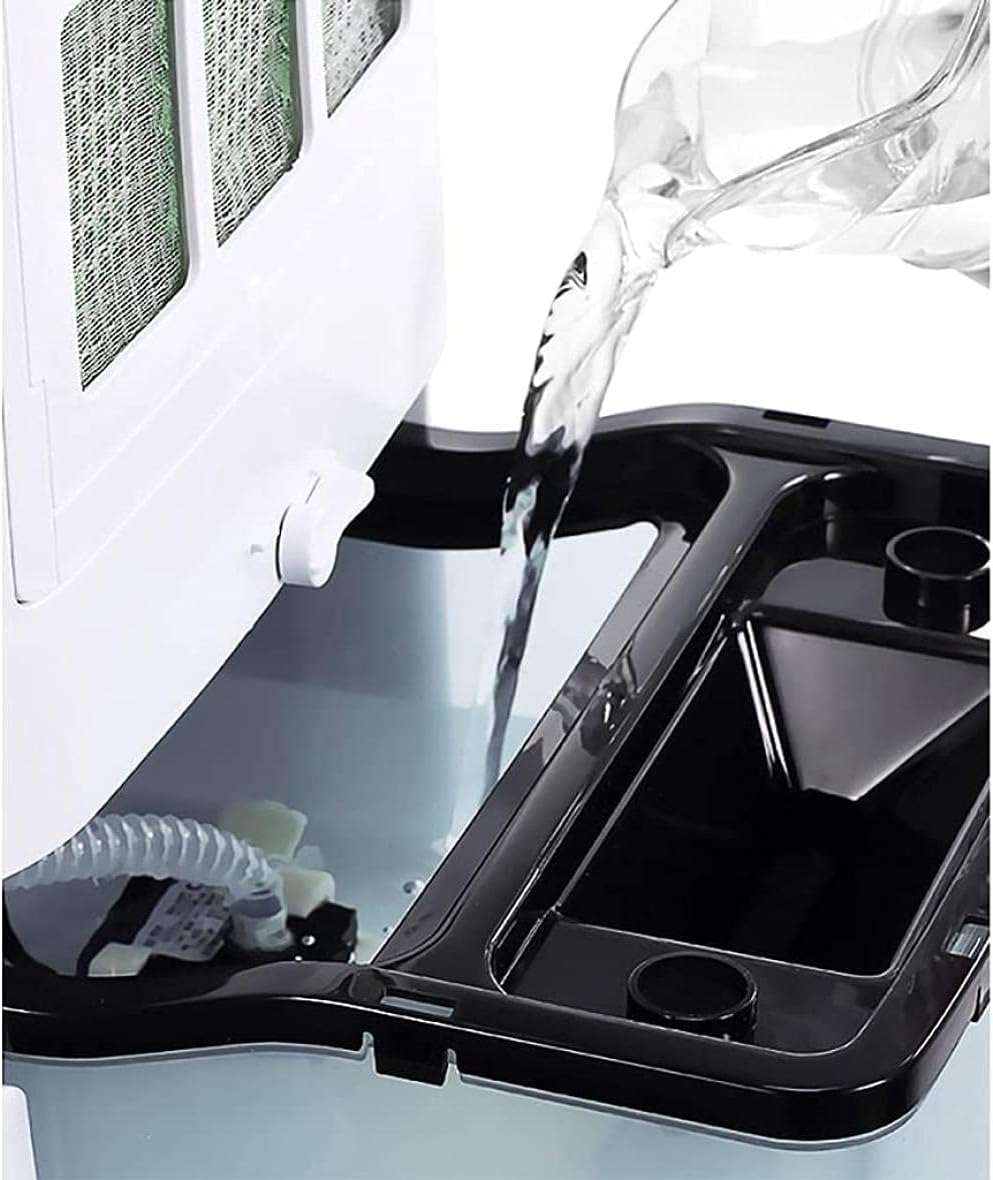 air Conditioner Unit for Home, Fan 7L Water Tank Fan Portable Fan Humidifier with Remote Control Mobile Cooling Fan/Humidifier for Home Office Bedroom