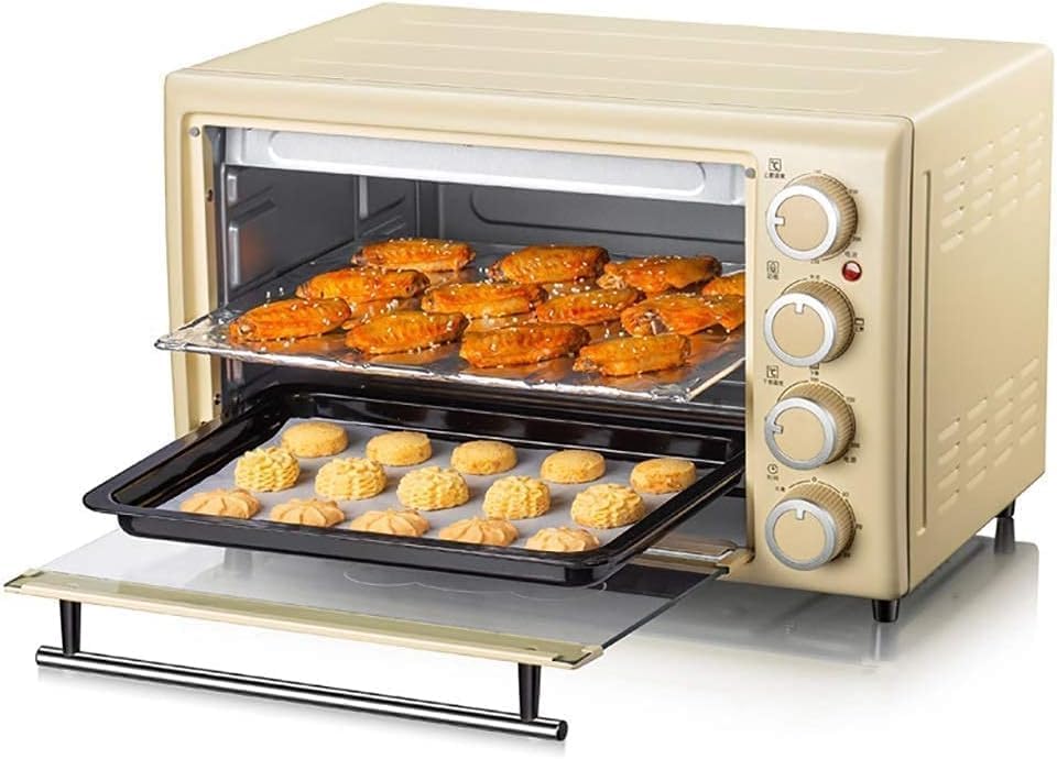 oven mini oven air fryer oven Home Baking Fully Automatic Multifunction High Capacity Cake Bread Mini Small Electric Oven 30 liters Mini Ovens Toaster Oven Air Fryer,, Onesize